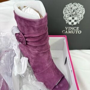 Vince Camuto Purple Suede Boots